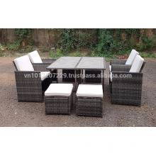 PE Poly Wicker Rattan Outdoor / Mobiliário de jardim - Lounge Set